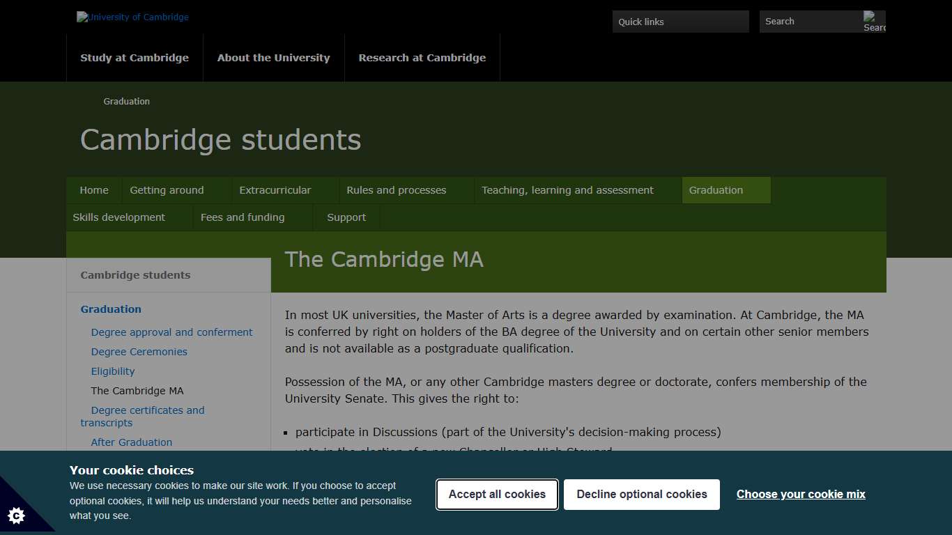 The Cambridge MA Cambridge students