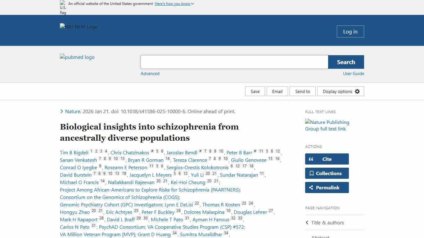 Biological insights into schizophrenia from ancestrally diverse populations - PubMed